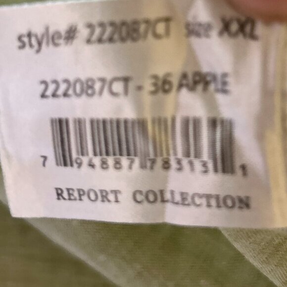 Report Collection Linen SZ XXL Shirt Daywear Resort Vacation Office Lightweight - Picture 8 of 9